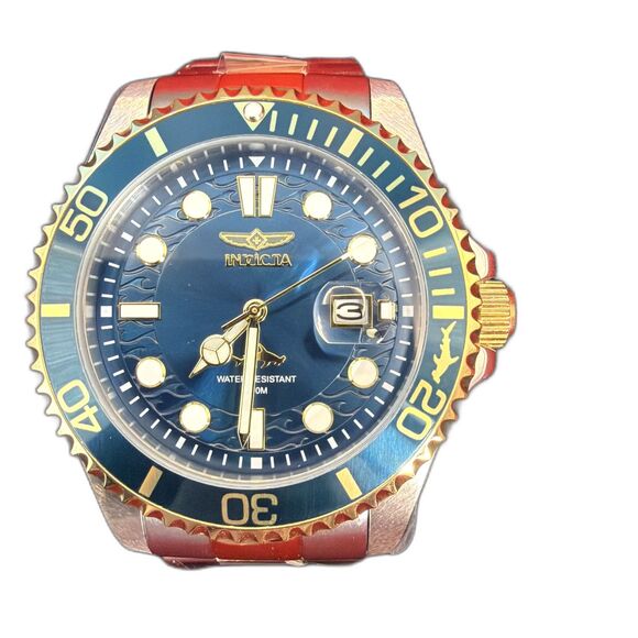 Invicta Pro Diver Men's Watch 43 mm Two tone/Blue and Gold dial